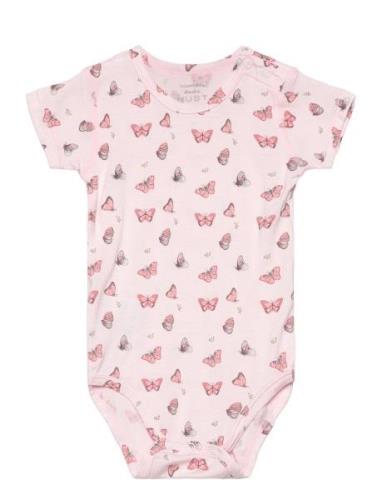 Bue - Bodysuit Bodies Short-sleeved Pink Hust & Claire