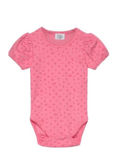 Bitt -Bodysuit Bodies Short-sleeved Pink Hust & Claire