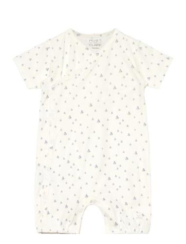 Miel - Jumpsuit Bodysuits Short-sleeved Cream Hust & Claire