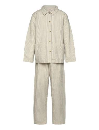 Pajama Set Pyjamassæt Beige MarMar Copenhagen