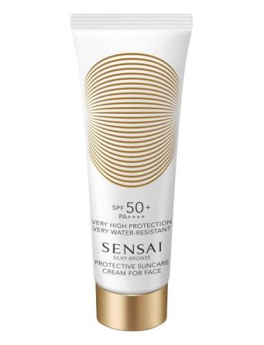 Silky Bronze Protective Cream Face Spf50+ Solcreme Ansigt Nude SENSAI