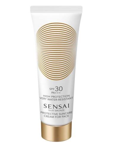 Silky Bronze Protective Cream Face Spf30 Solcreme Ansigt Nude SENSAI