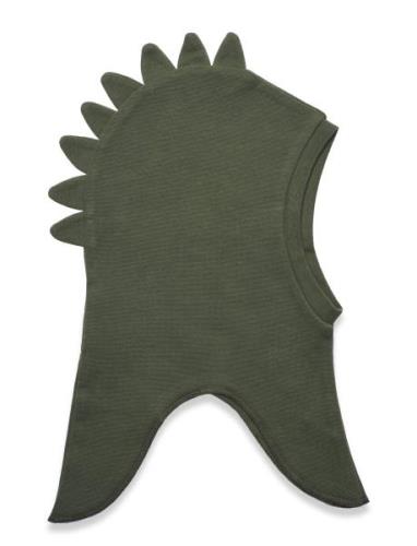 Balaclava Rib Accessories Headwear Balaclava Green Minymo