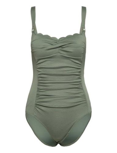 Scallop Shaping Bs O Badedragt Badetøj Green Hunkemöller