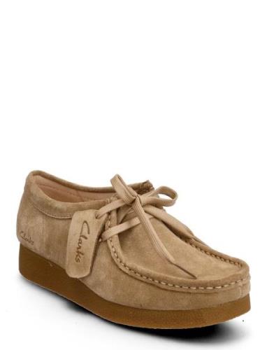 Wallabeeevosh D Snøresko Flade Brown Clarks