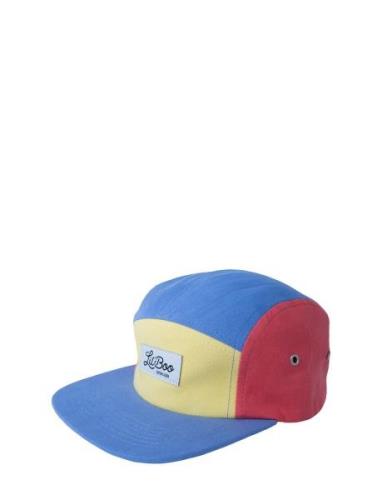 Block Yellow/Dusty Blue 5-Panel Accessories Headwear Caps Multi/patter...