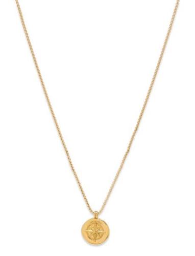 Compass Necklace Halskæde Smykker Gold Samie