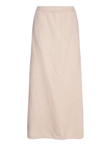 Crbellis Maxi Skirt Lang Nederdel Beige Cream