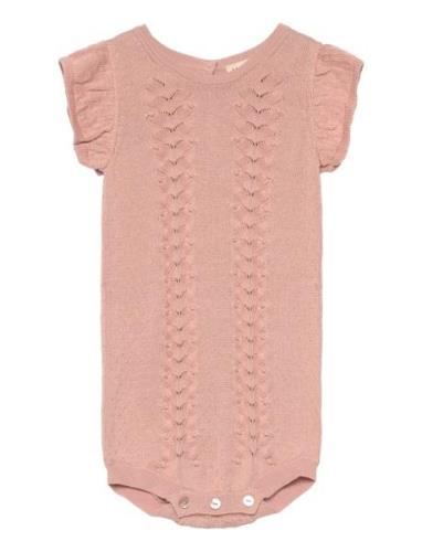 Renate Bodysuits Short-sleeved Pink MarMar Copenhagen