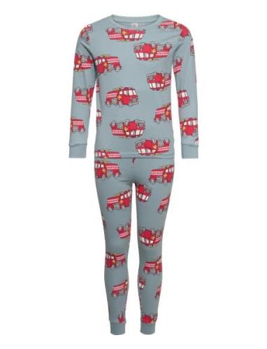 Pajama Aop Cars Dino Aop Pyjamassæt Multi/patterned Lindex