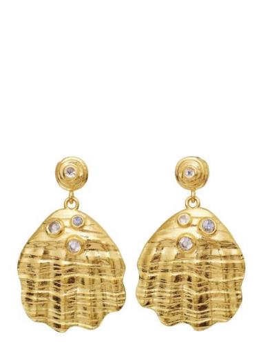 Palma Earring Ørestickere Smykker Gold Maanesten