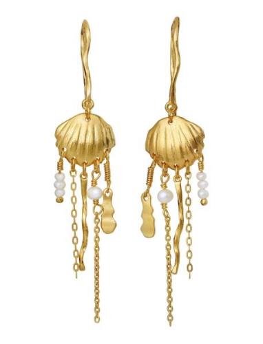 Zale Earrings Ørestickere Smykker Gold Maanesten