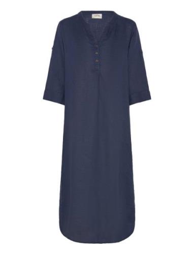 Crbellis Caftan Dress Knælang Kjole Blue Cream