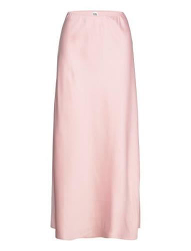 Samira Skirt Knælang Nederdel Pink Twist & Tango