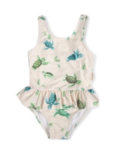 Eva – Swimsuit 3-4 Years – First Swim Badedragt Badetøj Beige Filibabb...