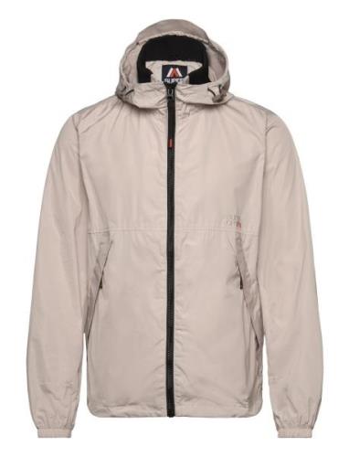 Hooded Windbreaker Jkt Tynd Jakke Beige Superdry