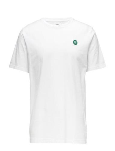 Ace T-Shirt Gots Tops T-Kortærmet Skjorte White Double A By Wood Wood