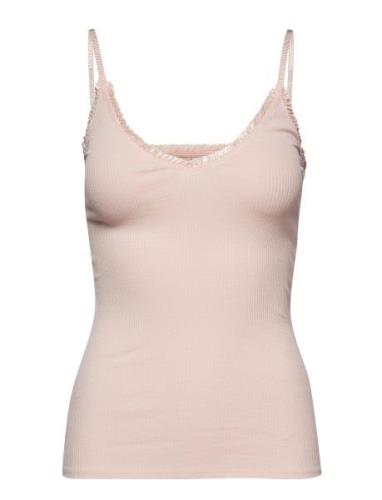 Solid Taylor Top Tops T-shirts & Tops Sleeveless Pink Becksöndergaard