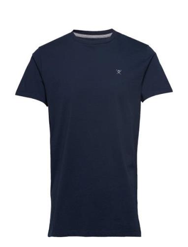 Ss Logo Tee Tops T-Kortærmet Skjorte Navy Hackett London