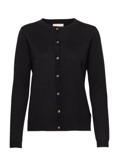 Srmarla Cardigan Knit Tops Knitwear Cardigans Black Soft Rebels