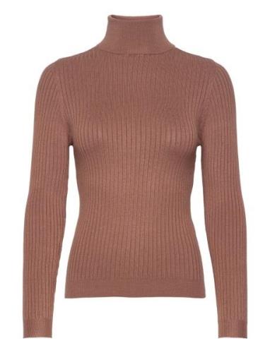 Onlkarol L/S Rollneck Pullover Knt Noos Tops Knitwear Turtleneck Brown...