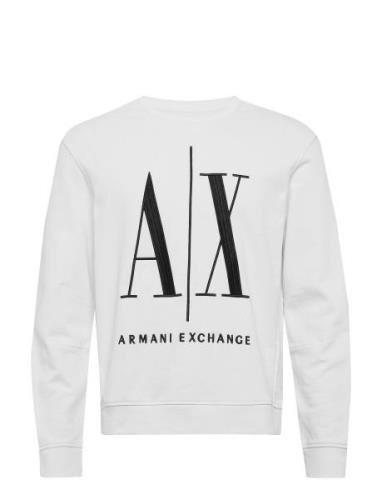 Sweatshirt Tops Sweatshirts & Hoodies Sweatshirts White Armani Exchang...