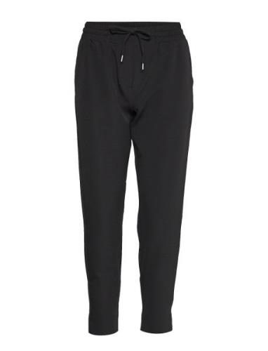 Sc-Saya Bottoms Trousers Straight Leg Black Soyaconcept