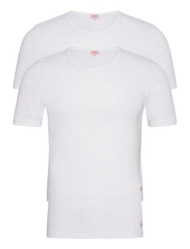 Pack Of 2 T-Shirts Héritage Tops T-Kortærmet Skjorte White Armor Lux