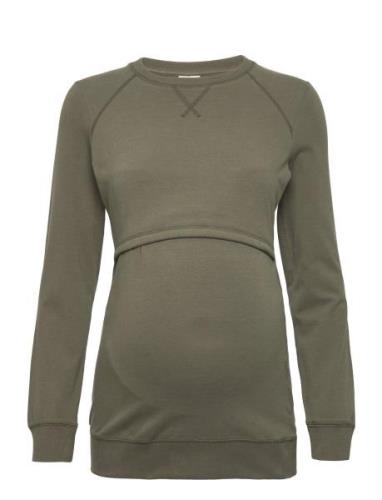 B Warmer Sweatshirt Tops Sweatshirts & Hoodies Sweatshirts Khaki Green...