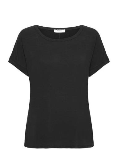 Mschfenya Modal Tee Tops T-shirts & Tops Short-sleeved Black MSCH Cope...