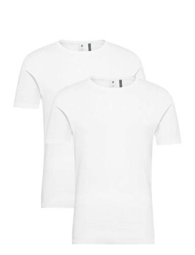 Base R T 2-Pack Tops T-Kortærmet Skjorte White G-Star RAW