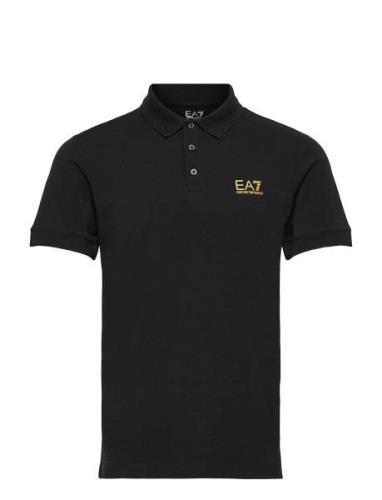 Polo Tops Polos Short-sleeved Black EA7