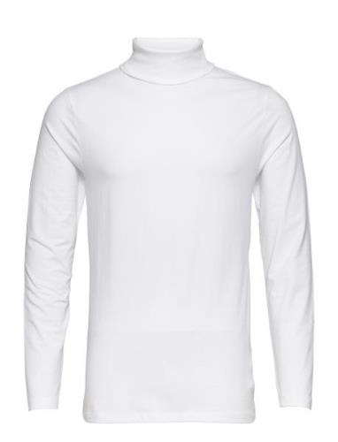 Roll Neck Tee L/S Tops T-Langærmet Skjorte White Lindbergh