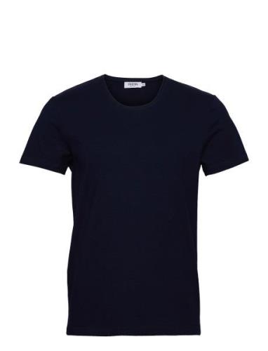 Henri Organic Cotton T-Shirt Tops T-Kortærmet Skjorte Blue FRENN