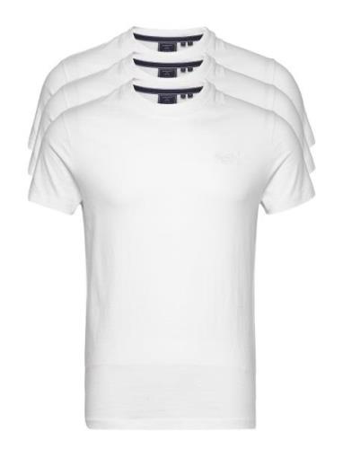 Vle Tee Triple Pack Tops T-Kortærmet Skjorte White Superdry