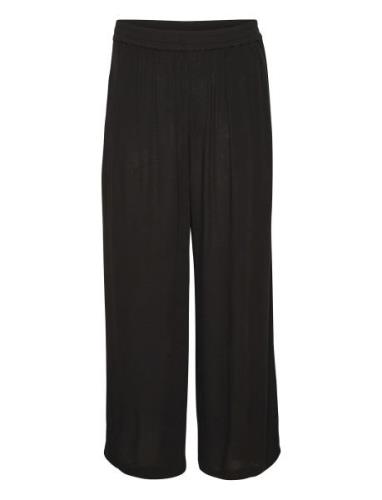 Kadacia Amber Pants Bottoms Trousers Wide Leg Black Kaffe