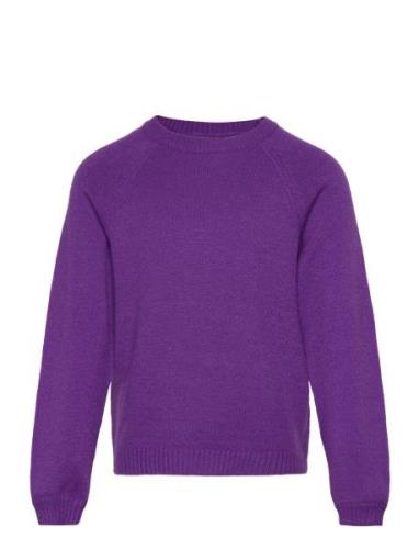 Koglesly Kings L/S Pullover Knt Noos Tops Knitwear Pullovers Purple Ki...