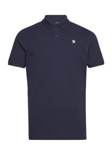 Dunda Slim Polo S\S Tops Polos Short-sleeved Navy G-Star RAW