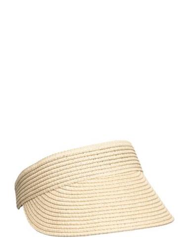 Straw Sun Visor Sport Headwear Caps Beige Röhnisch