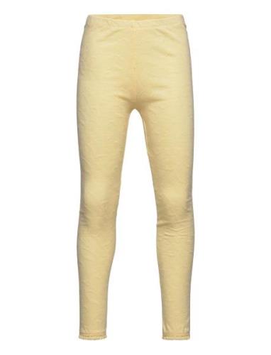 Leggings Jacquard Bottoms Leggings Yellow En Fant