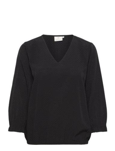 Katia Blouse Tops Blouses Long-sleeved Black Kaffe