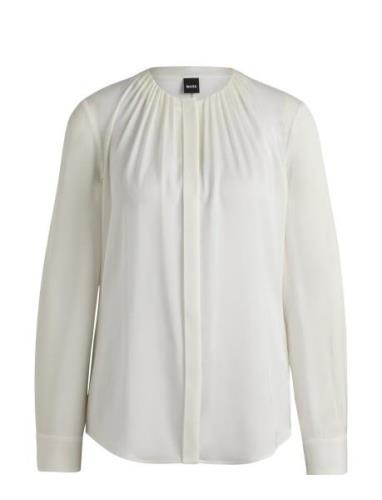 Banorah Tops Blouses Long-sleeved White BOSS