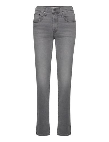 724 High Rise Straight Black S Bottoms Jeans Straight-regular Grey LEV...