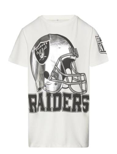 Nkmjart Nfl Ss Top Box Ous Tops T-Kortærmet Skjorte White Name It