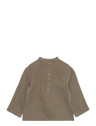 Shirt Tops Shirts Long-sleeved Shirts Brown Sofie Schnoor Baby And Kid...