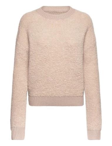 Aikapw Pu Tops Knitwear Jumpers Beige Part Two