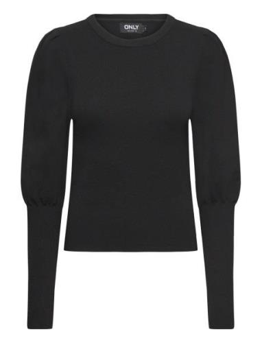 Onlmyo Ls Puff Ex Knt Tops Knitwear Jumpers Black ONLY