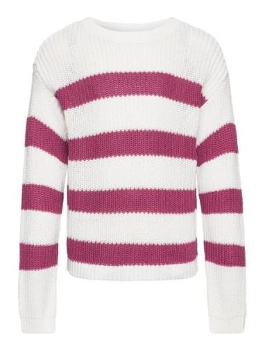 Kogsif Ls Striped Pullover Knt Tops Knitwear Pullovers Multi/patterned...