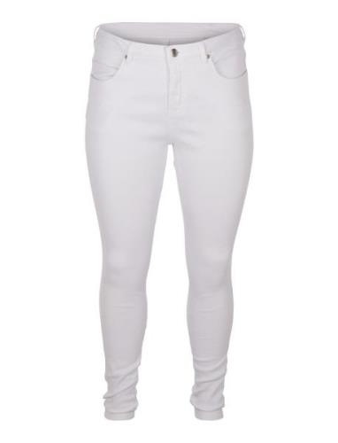 Jeans, Long, Amy Bottoms Jeans Skinny White Zizzi