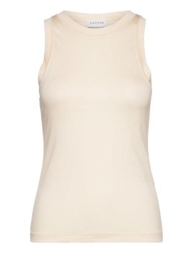 Camelia Top Tops T-shirts & Tops Sleeveless Beige House Of Dagmar